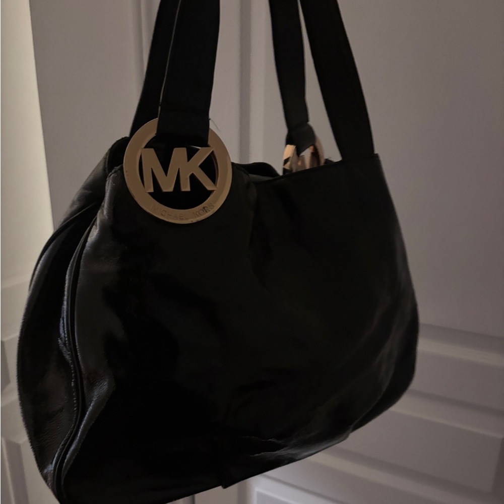 Vintage MK Black Patent Purse